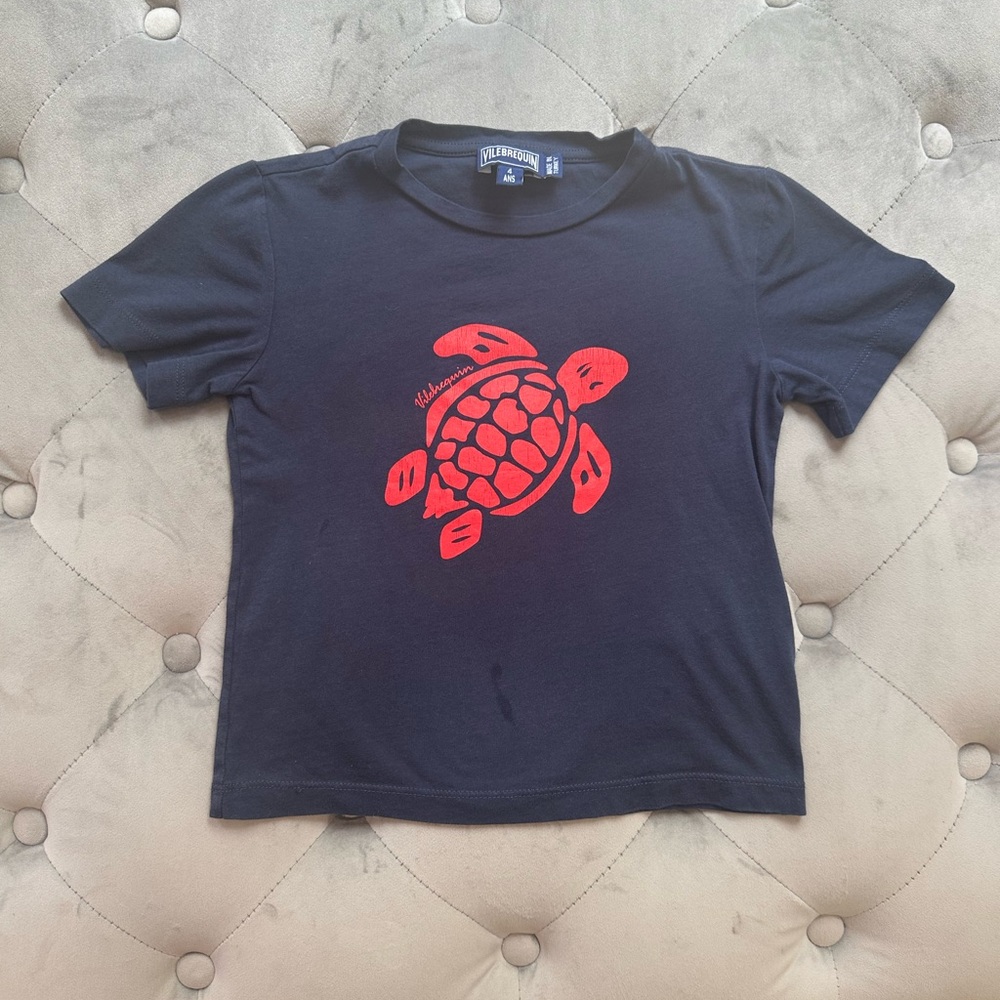 Vilebrequin Blue and Red Short Sleeve Tee